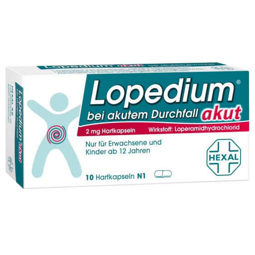 LOPEDIUM akut bei akutem Durchfall Hartkapseln* 10 St