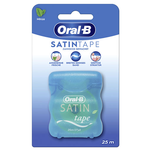 ORAL B Zahnseide SATINtape blau Blisterkarte 1 St