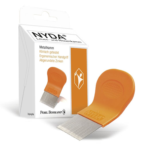 NYDA Läuse- und Nissenkamm Metall 1 St