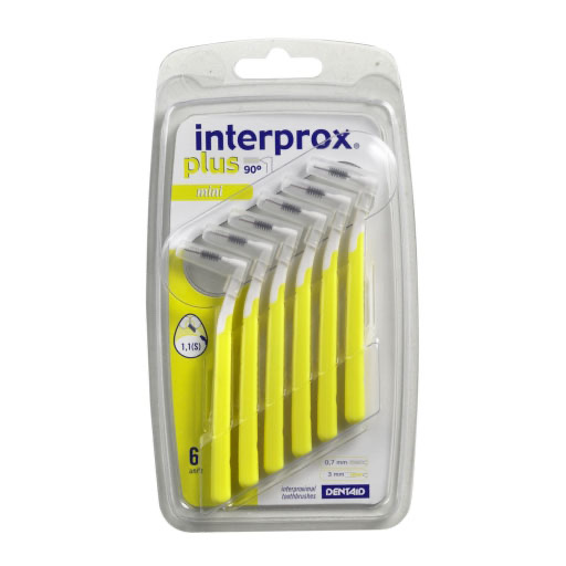 INTERPROX plus mini gelb Interdentalbürste 6 St