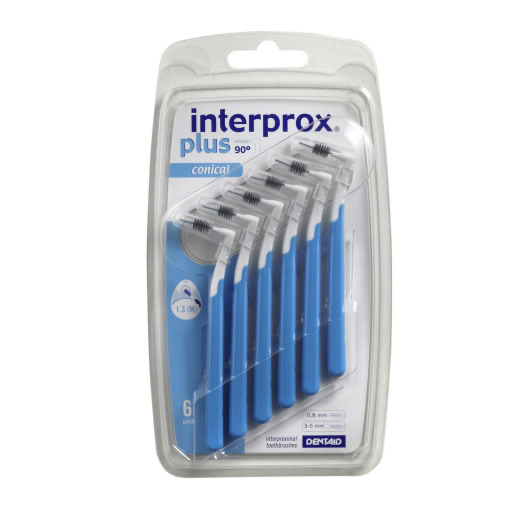 INTERPROX plus conical blau Interdentalbürste 6 St