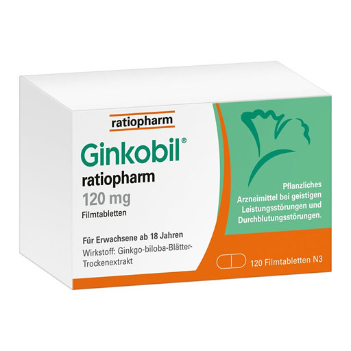 GINKOBIL-ratiopharm 120 mg mit Ginkgo biloba* 120 St