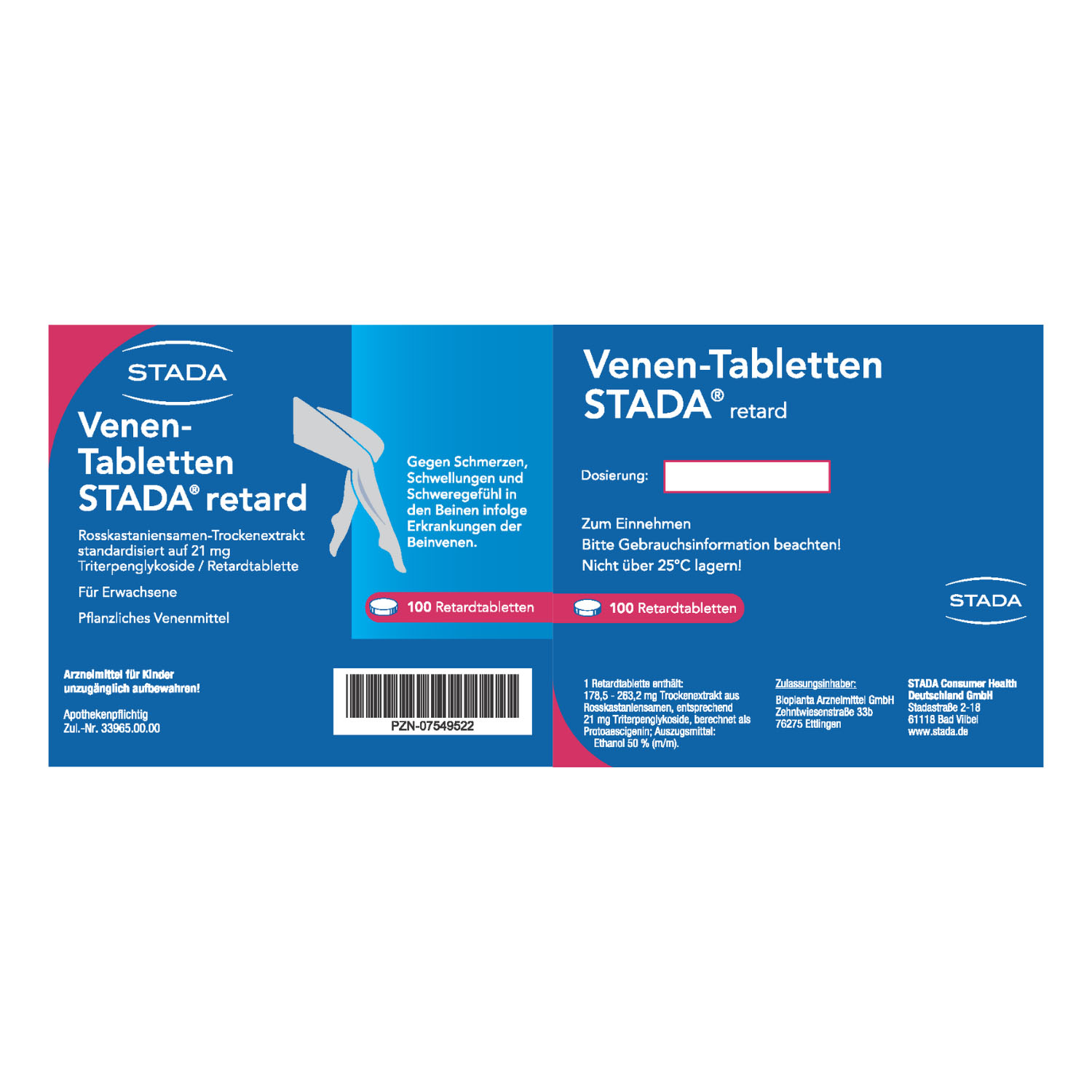 VENEN-TABLETTEN STADA retard