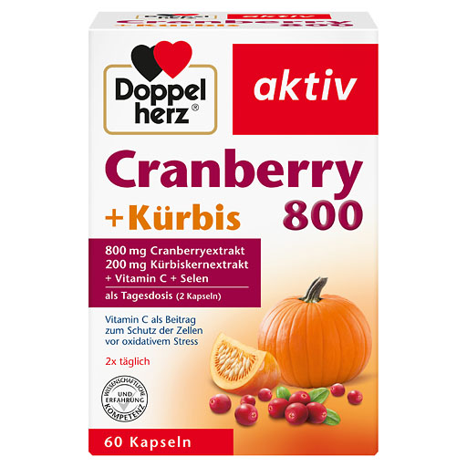DOPPELHERZ Cranberry+Kürbis Kapseln 60 St  
