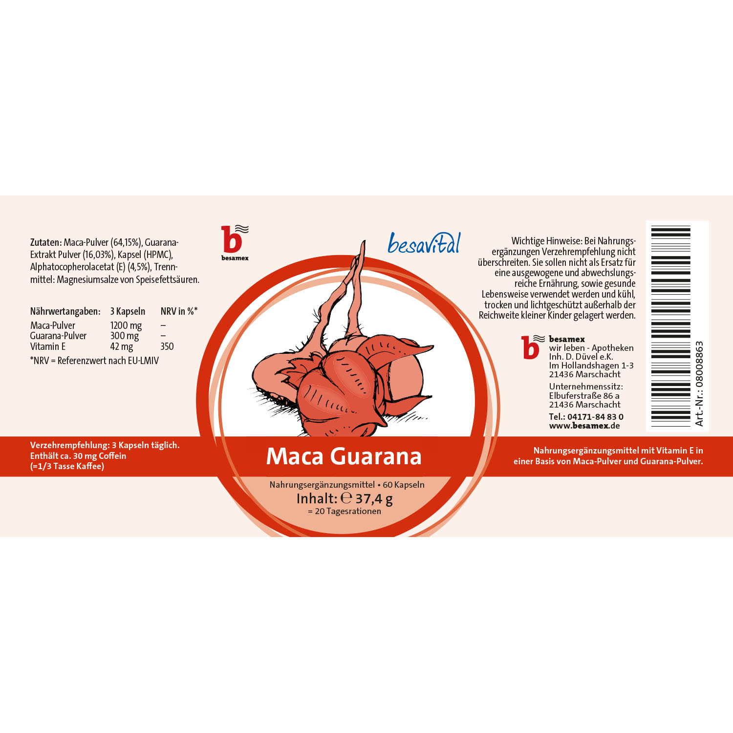 besavital Maca Guarana