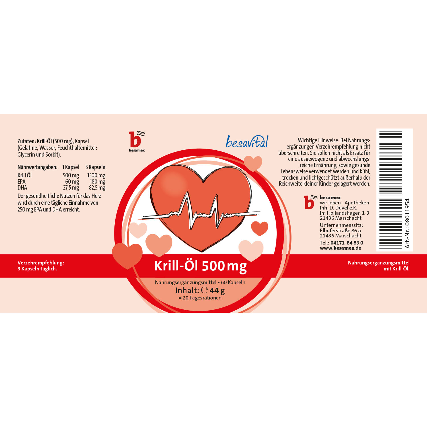 besavital Krill-Öl 500 mg