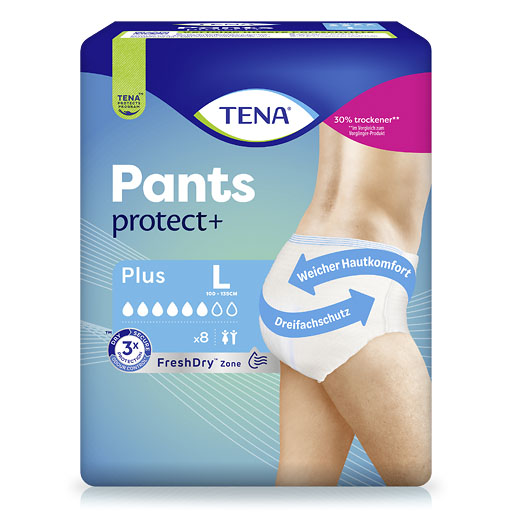 TENA PANTS Plus L bei Inkontinenz 8 St
