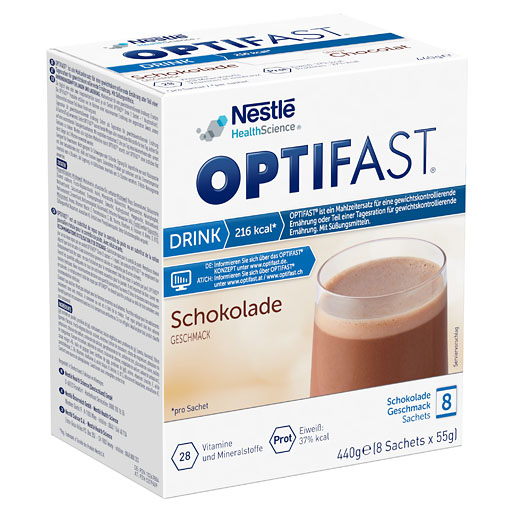 OPTIFAST home Drink Schokolade Pulver 8x55 g