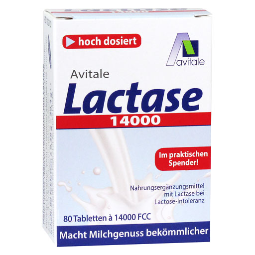 LACTASE 14.000 FCC Tabletten im Spender 80 St  