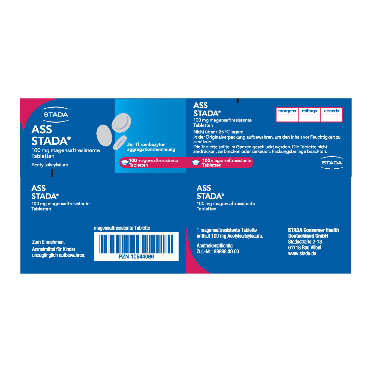 ASS STADA 100 mg magensaftresistente Tabletten