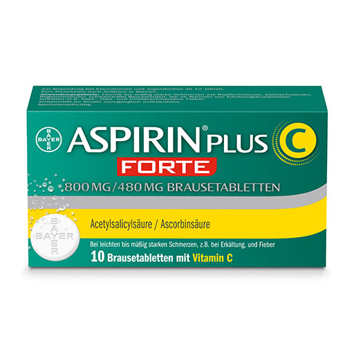 ASPIRIN plus C forte 800 mg/480 mg Brausetabletten* 10 St