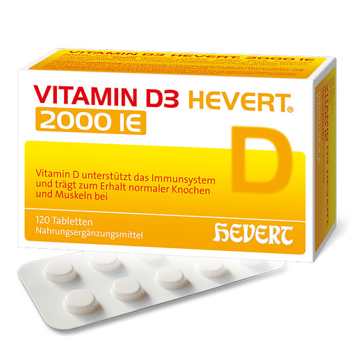 VITAMIN D3 HEVERT 2000 I. E. Tabletten 120 St  