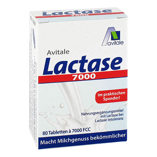 LACTASE 7.000 FCC Tabletten im Spender 80 St  