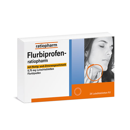 FLURBIPROFEN-ratio. m. Honig-u. Zitroneng.8,75mg Lut.* 24 St