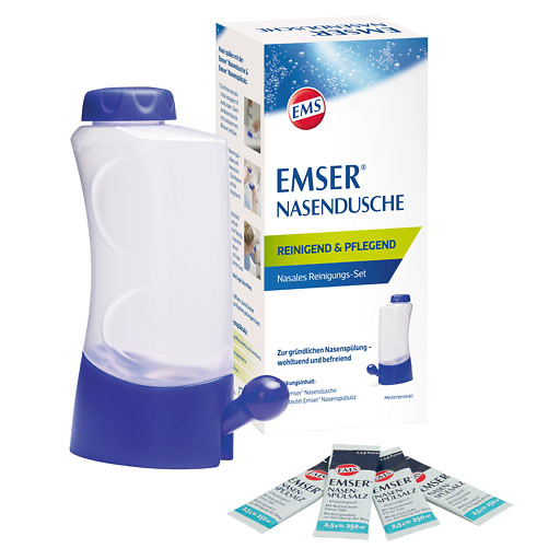 EMSER Nasendusche mit 4 Btl. Nasenspülsalz 1 St