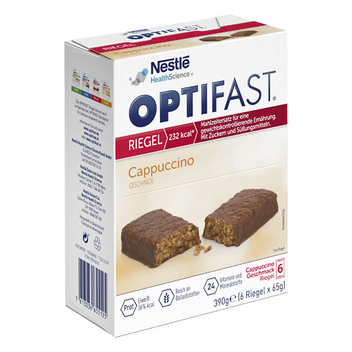 OPTIFAST Riegel Cappuccino 6x65 g