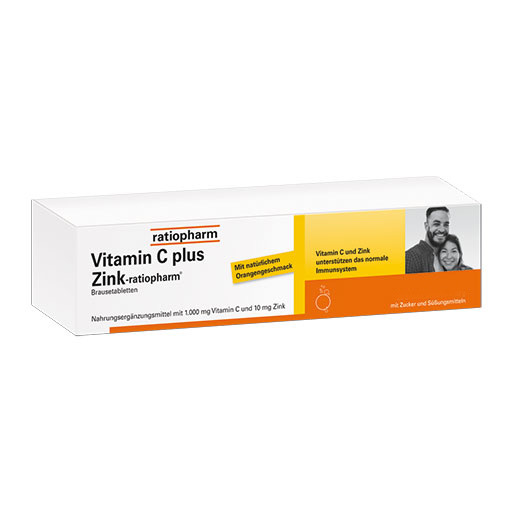 VITAMIN C PLUS Zink-ratiopharm Brausetabletten 40 St