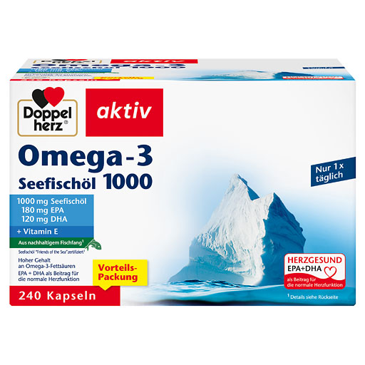 DOPPELHERZ Omega-3 Seefischöl 1000 Kapseln 240 St  