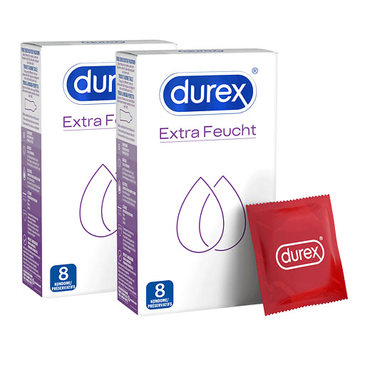 DUREX extra feucht Kondome Doppelpack 2x8 St