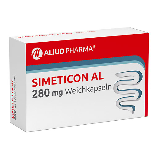 SIMETICON AL 280 mg Weichkapseln bei Blähungen 32 St