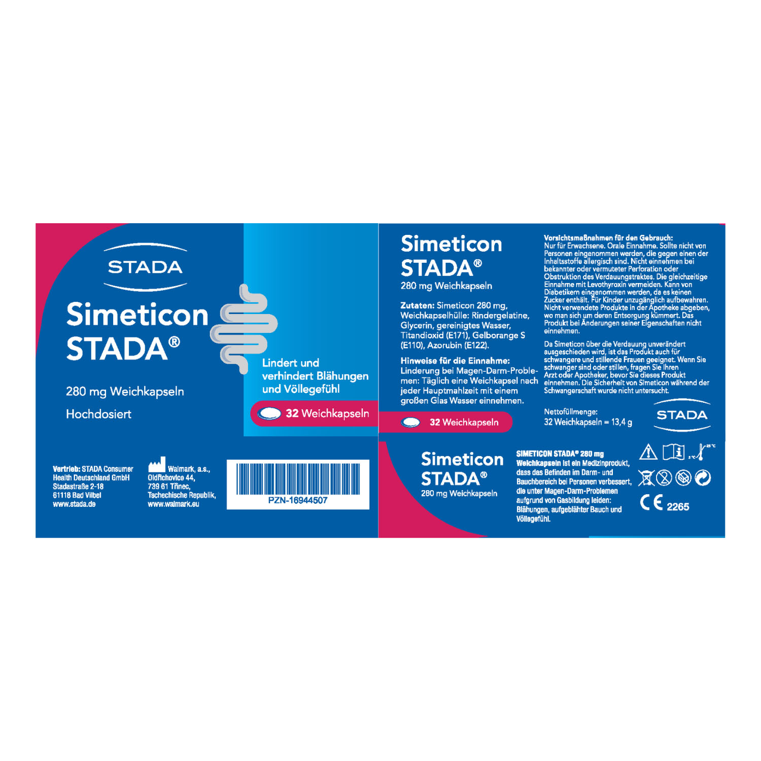 SIMETICON STADA 280 mg Weichkapseln