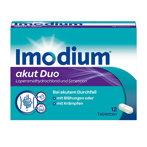 IMODIUM akut Duo 2 mg/125 mg Tabletten* 12 St