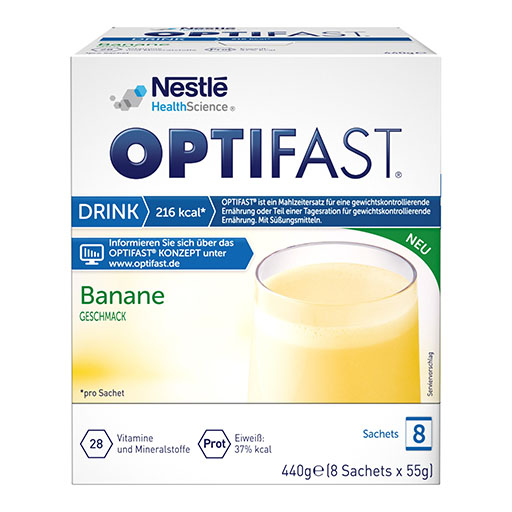 OPTIFAST Drink Banane Pulver 8x55 g