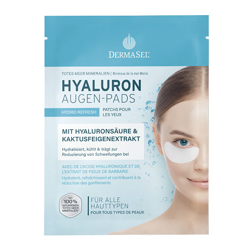 DERMASEL Totes Meer Hyaluron Augen-Pads 1 P