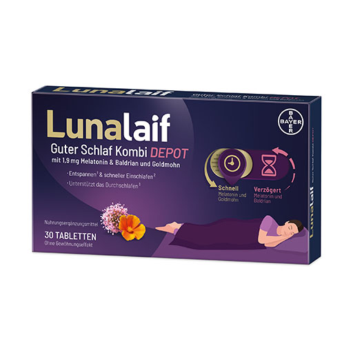 LUNALAIF Guter Schlaf Kombi Depot Tabletten 30 St