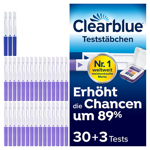 CLEARBLUE Fertilitätsmonitor Teststäbchen 30+3 33 St