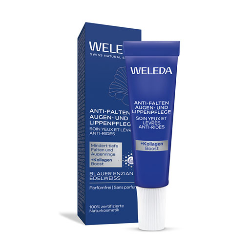 WELEDA Anti-Falten Aug.&Lippenpfl. bl. Enz.&Edelwei. 10 ml