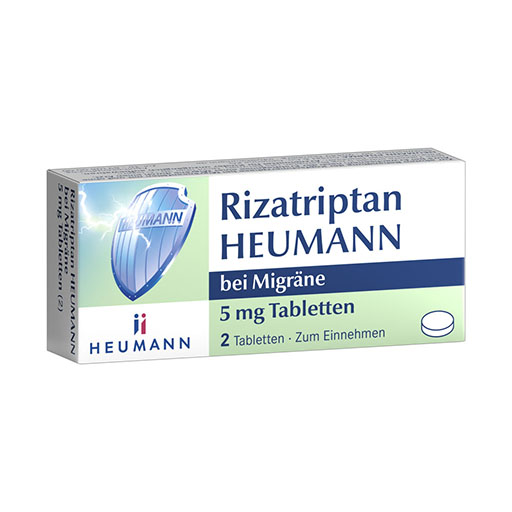 RIZATRIPTAN HEUMANN bei Migräne 5 mg Tabletten* 2 St