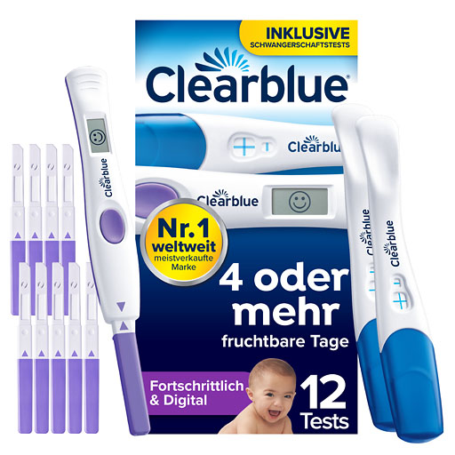 CLEARBLUE Ovulation u. Schwangerschaftstest Kombip. 12 St