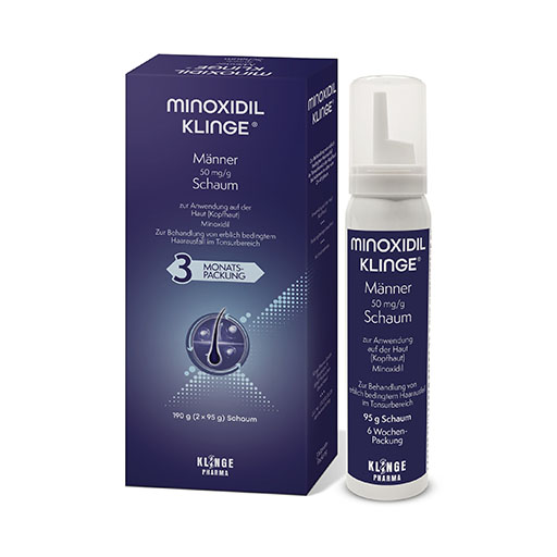 MINOXIDIL Klinge Männer 50 mg/g Schaum* 190 g