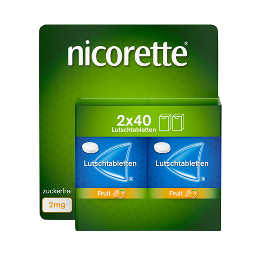 NICORETTE Fruit 2 mg Lutschtabletten gepresst* 80 St