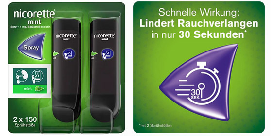nicorette® Mint Spray 1 mg/Sprühstoß NFC* 2 St